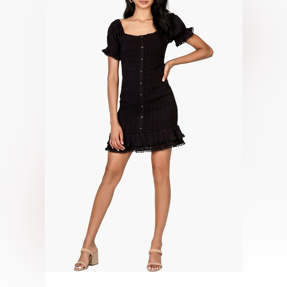 Lost + Wander Smocked Mini Dress